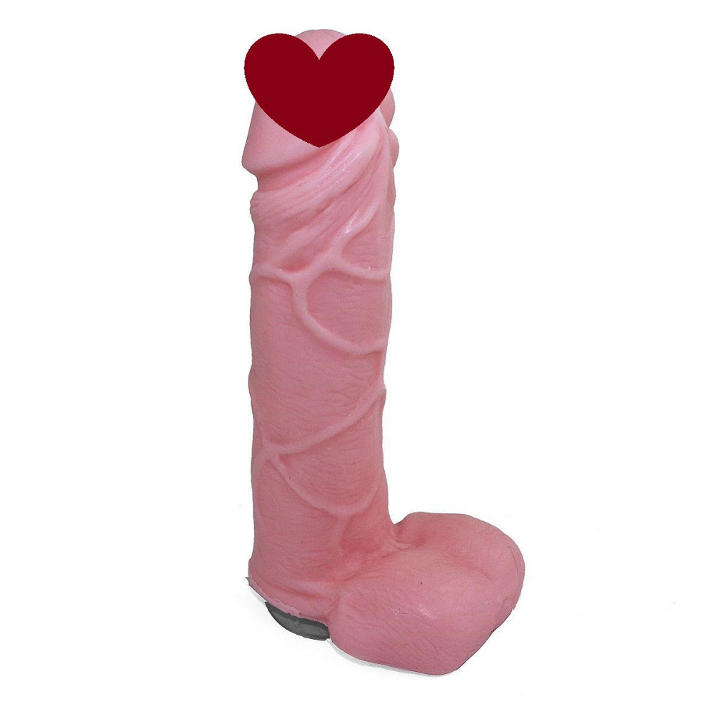 Крафтове мило-член із присоскою Чистий Кайф Pink size L, натуральне Sex Aura Київ - фото 1