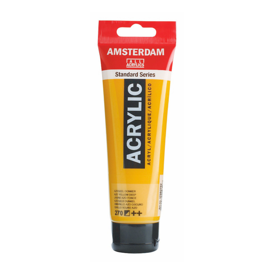 Краска акриловая AMSTERDAM (270) AZO Желтый темный 120 мл Royal Talens Киев - изображение 1