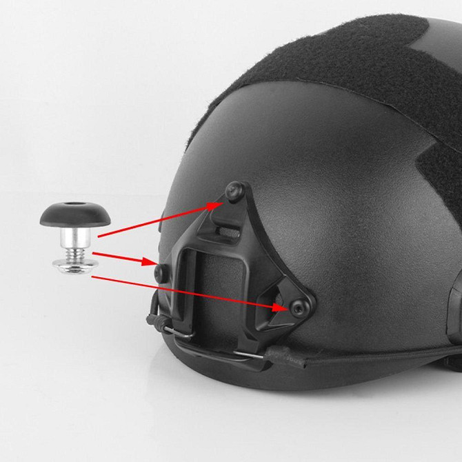 Шрауд металевий для шолома FAST Платформа NVG (Чорний) Вінниця - фото 3