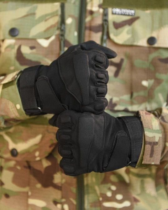 Тактичні рукавички standart black 4-0! Одесса - изображение 3