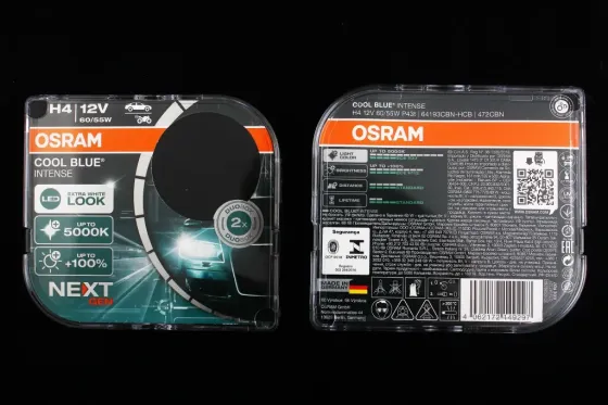 Лампа галогенная 12В  H4/P43t Osram 60/55 5000К Cool Blue Intense (2 шт.) Винница