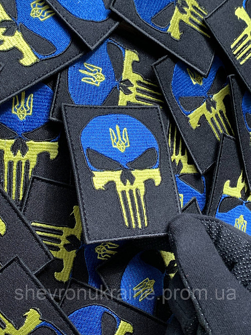 Шеврон Каратель (Форма прямокутна. На липучці) Розмір 8x6.5см Київ - фото 4