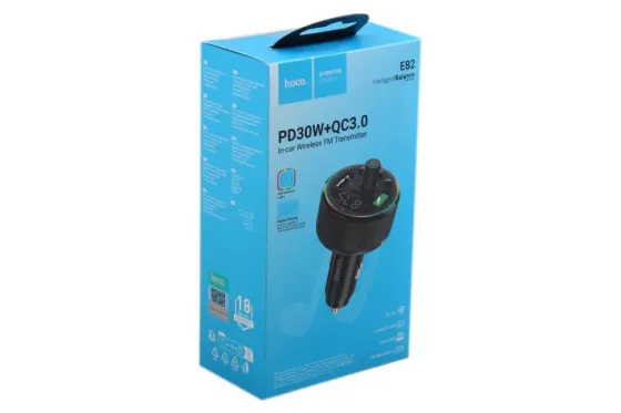 Додаток для радіохвилі в прикур. Bluetooth 5.3 E82 2USB QC 18Вт + Type-C QC 30Вт/microSD Вінниця