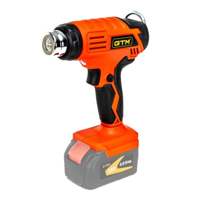 Строительный фен GTM HGC18/550, 18V, 350/550С, 160/200л/мин (без АКБ и ЗП) (HGC18/550_BARE TOOL) Винница - изображение 1