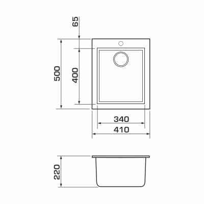 Мийка кухонна GRANADO CADIZ avena (gr2302) Вінниця