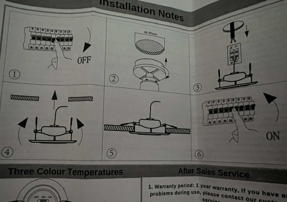 Набор светильников врезных, 6 шт, с регулированием освещением. Харьков - изображение 2