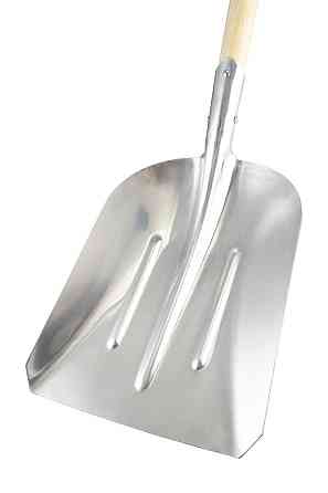 Лопата совкова MASTERTOOL 280х380х1100 мм сніг/зерно з алюмінію з дерев'яною ручкою та держаком 14-6279 Ровно