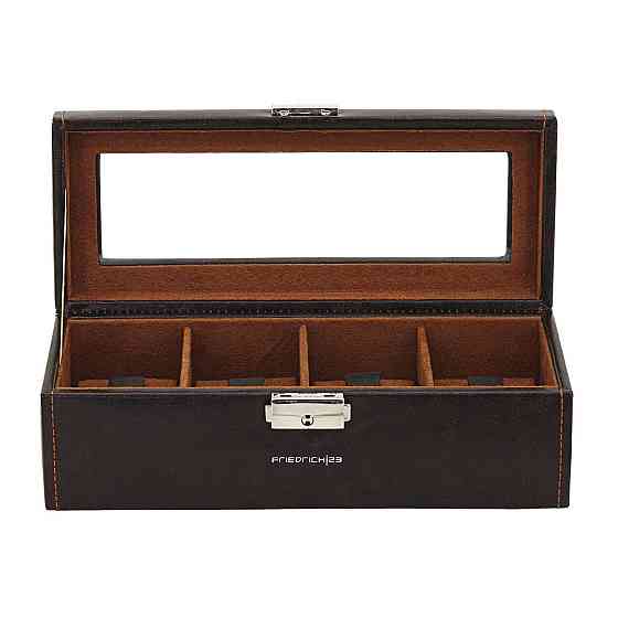 Скринька для зберігання годинника Friedrich Lederwaren Bond 4, коричнева Рівне