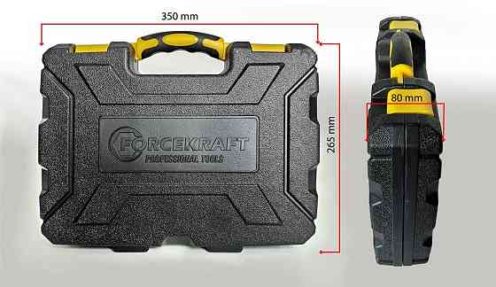 Набір інструментів 60 предметів 1/4 "(6гр.) (4-13мм) FORCEKRAFT FK-2601 Одеса