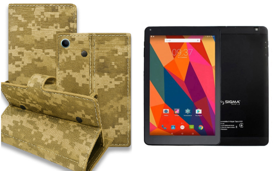 Книга-трансформер для планшета Sigma Mobile Tab A1015, Tab A1020, цвет Black Pixel Киев