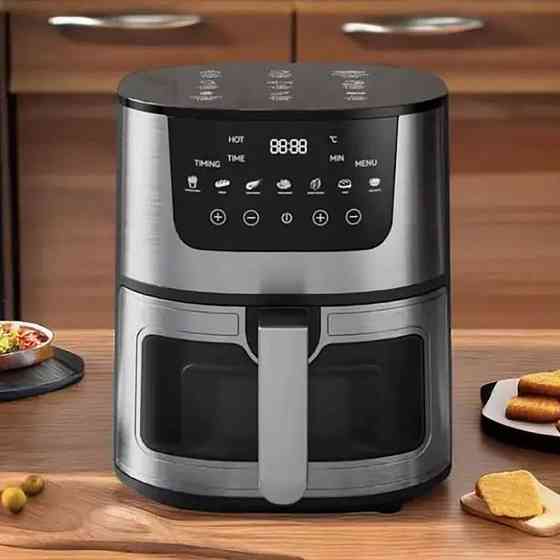 Аэрофритюрница безмасляная 7л, 2400Вт, Silver Crest / Фритюрница без масла / Сенсорная мультипечь / Аэрогриль Киев