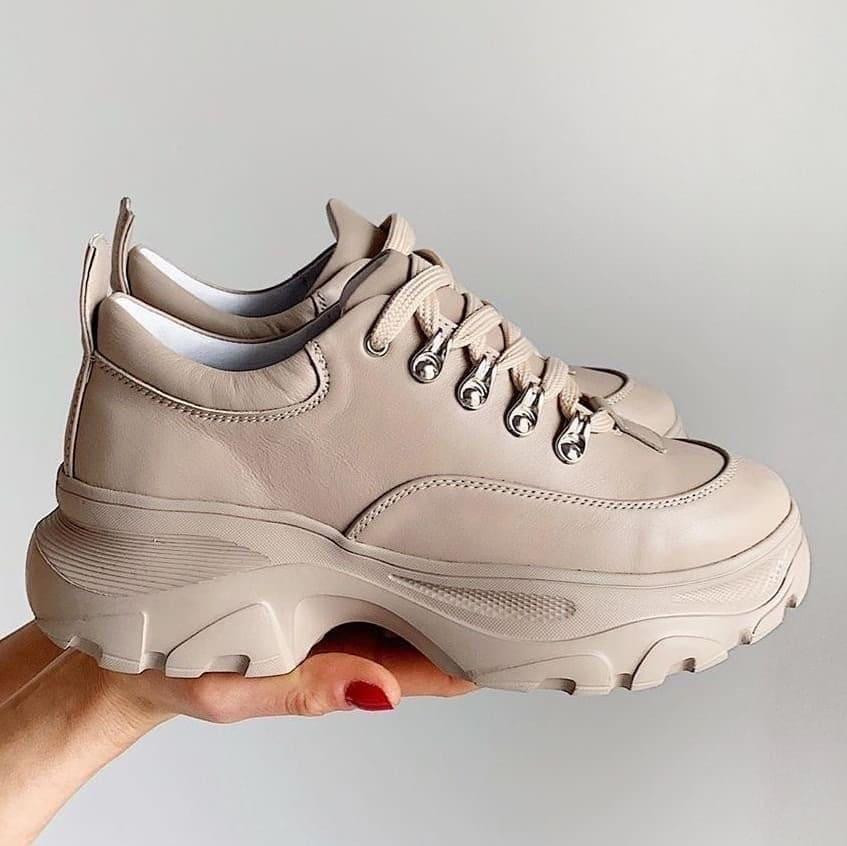 RONE Кросівки жіночі RONE 018 капучіно (весна-осінь, шкіра натуральна) (2675) 36-40 38 Коломия - фото 1