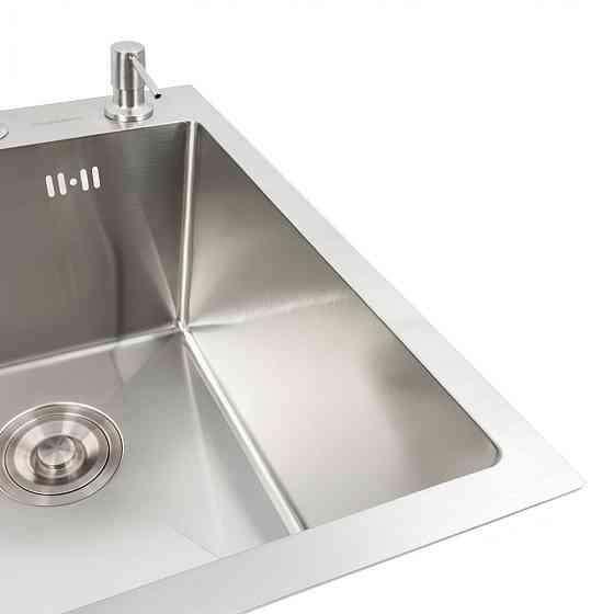 VALESO Кухонна мийка нержавійка 40*50 VALESO Handmade (сифон круглий 3,0/0,8) Київ