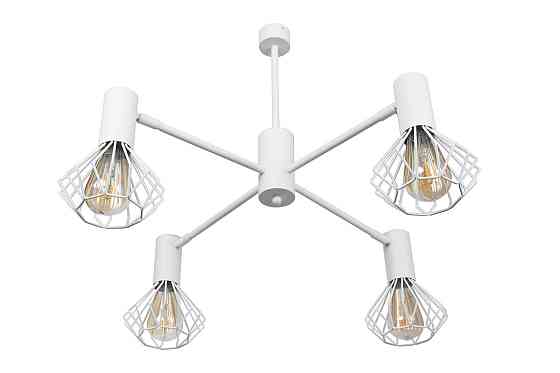 Люстра лофт біла 4 лампи Е27 Diadem NL 22152-4 WH Київ