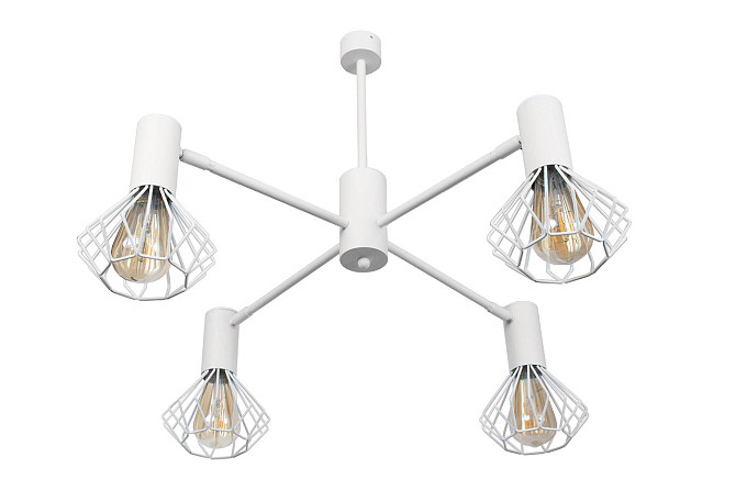 Люстра лофт біла 4 лампи Е27 Diadem NL 22152-4 WH Київ - photo 2
