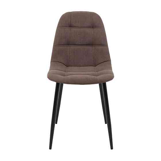 Стілець крісло м'який SplitDesign U Simple 46 чорні ніжки Коричневий Київ