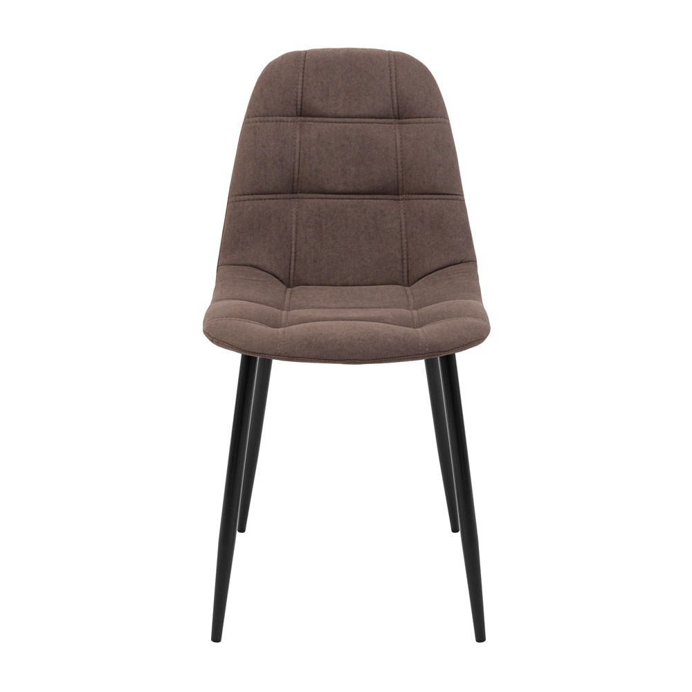 Стілець крісло м'який SplitDesign U Simple 46 чорні ніжки Коричневий Київ - фото 2