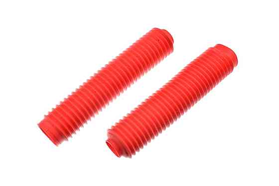 Гофри передньої вилки (пара) універсальні L-330mm, d-40mm, D-55mm (червоні) Мукачево