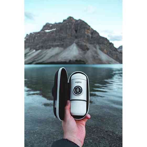 Еспресо-кавоварка Wacaco Nanopresso 18 бар 80мл з чохлом Білий Київ