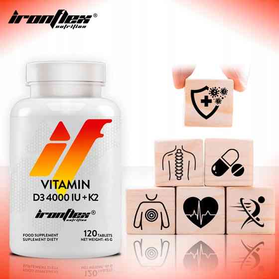 Витамин D3 + K2 IronFlex Vitamin D3 4000 + K2 120 tabs Луцк