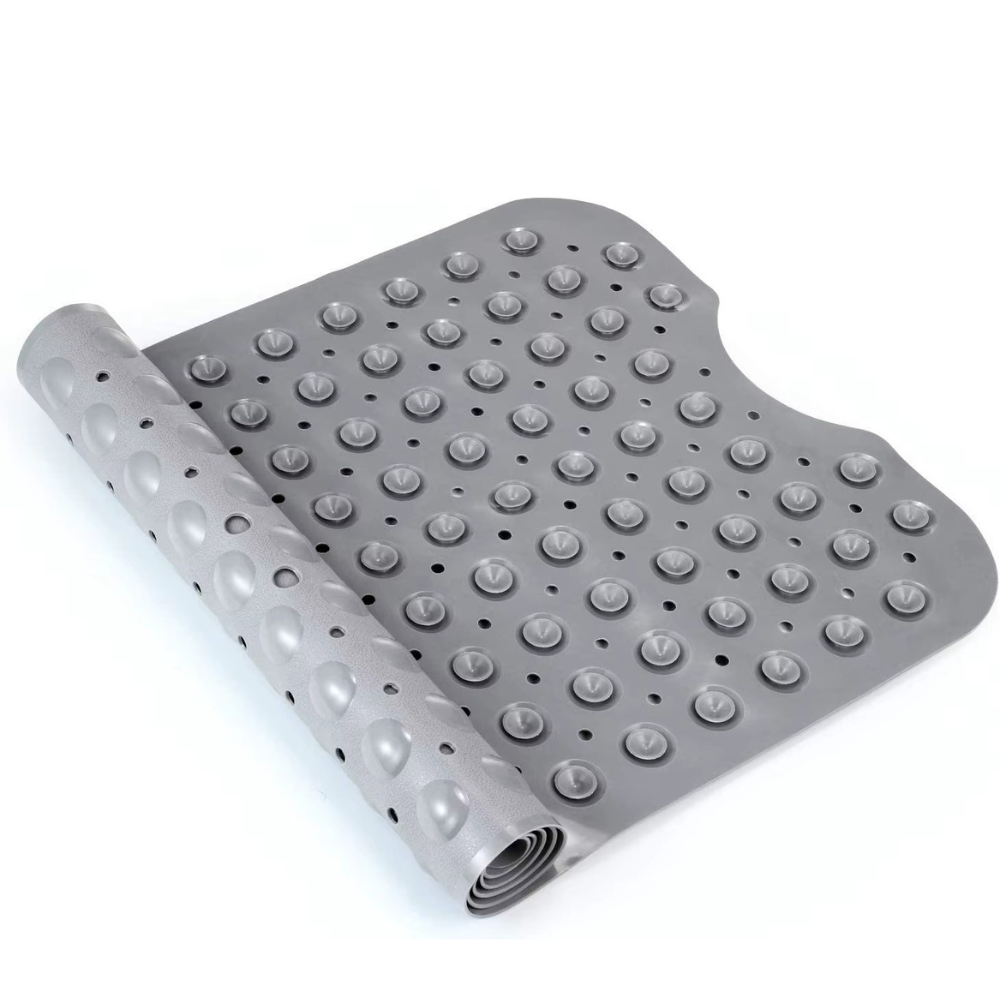 Коврик для ванной комнаты и душа атискользящий,для тела массажный силиконовый с присосками,серый, 40х100 см Каменец-Подольский - изображение 5