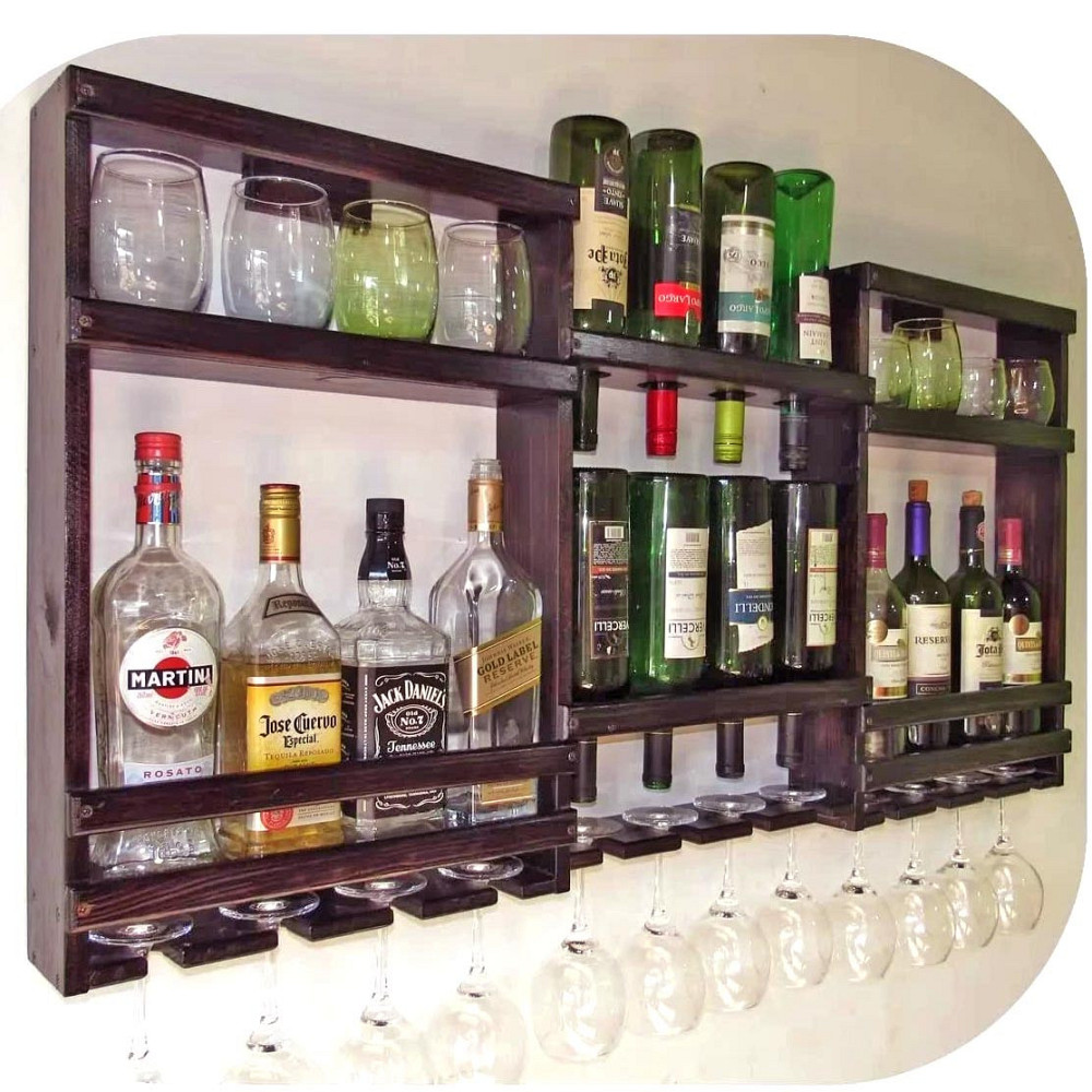 Настінна винна полиця "Кофу" конфі Миколаїв - фото 1