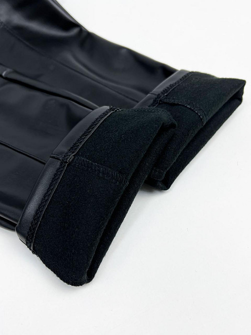 Утепленные трендовые кожаные легинсы на флисе Style Киев - изображение 10