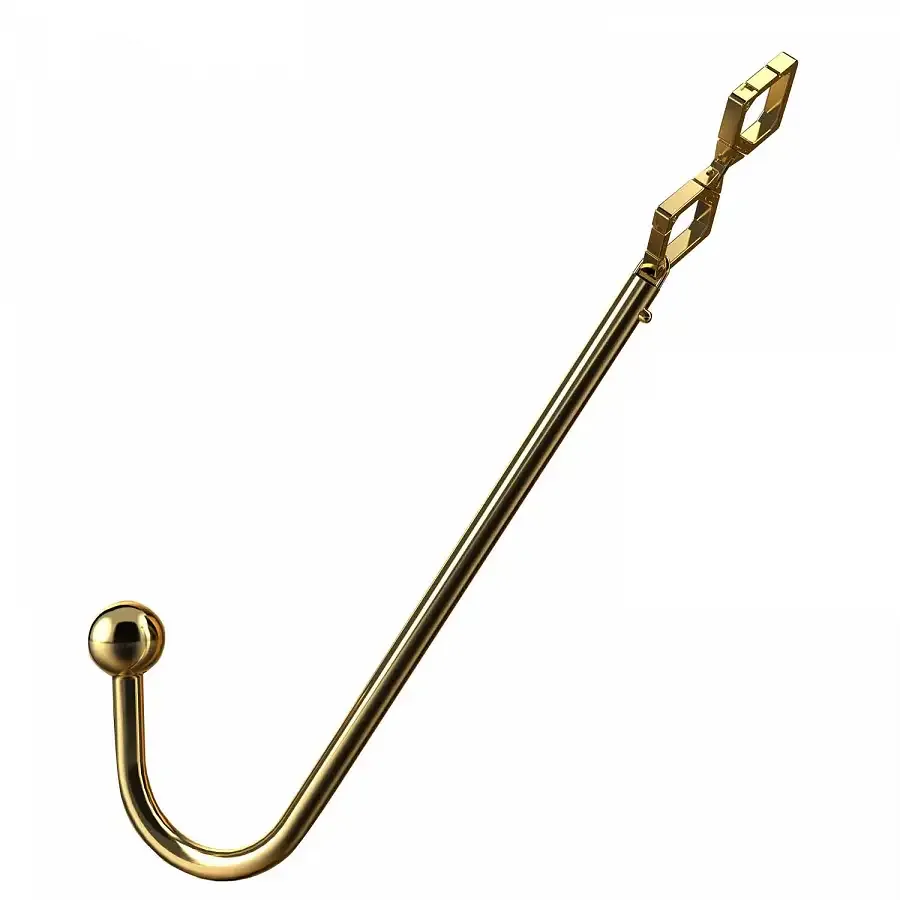 Анальний гак LOCKINK Golden Adjustable Anal Hook Set Львов - изображение 1