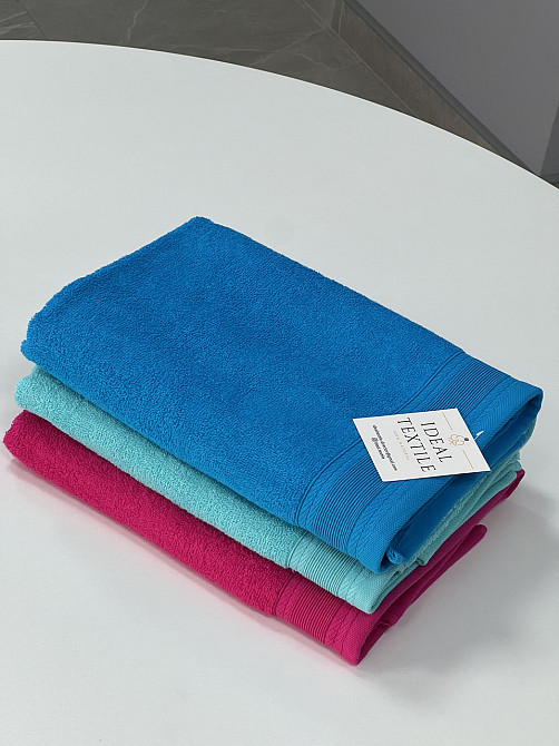 Рушник махровий Ideal Textile з бордюром однотонний 360 г/м2 50х80 см (56860711) морський Чернівці - фото 9
