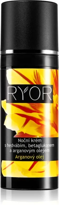 Ночной крем с шелком, бета-глюканом и аргановым маслом Night Cream With Silk, Beta-Glucan And Argan Ryor,50 мл Днепр - изображение 1