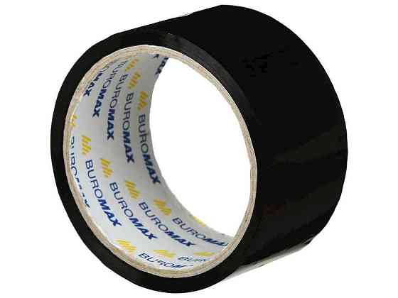 Клейкая лента пак. 48мм x 35м, черная BM.7007-01 ТМ BUROMAX Киев