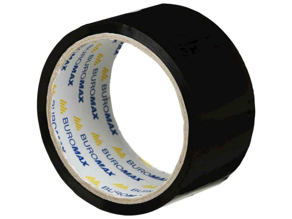 Клейкая лента пак. 48мм x 35м, черная BM.7007-01 ТМ BUROMAX Киев - изображение 1