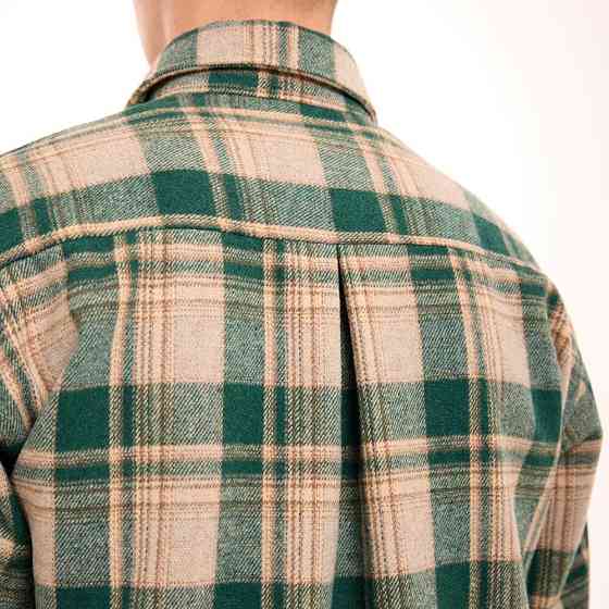 Рубашка в клетку зеленая. Мужская рубашка Pobedov Tartan в клетку Киев