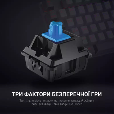 Клавиатура GamePro MK100B Blue Switch LED USB Black (MK100B) Винница - изображение 11