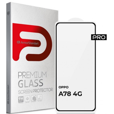 Скло захисне Armorstandart Pro OPPO A78 4G Black (ARM69577) Вінниця - фото 1
