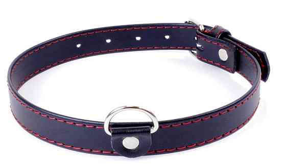 Нашийник зі штучної шкіри Fetish Boss Series - Collar Red Line, BS3300112 Sex Aura Київ