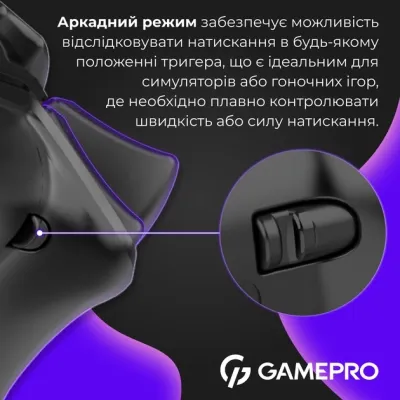 Геймпад GamePro GPX13B 2.4G/BT 5.1/USB/PC/iOS/Android RGB Black (GPX13B) Винница - изображение 11