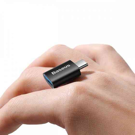 Адаптер Baseus Mini Type-C на USB-A 3.1 черный Киев