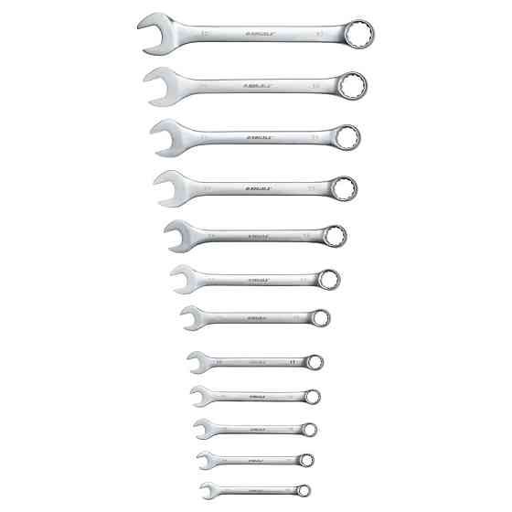 Ключи рожково-накидные 12шт 13-32мм CrV satine (тк чехол) SIGMA (6010211) Киев