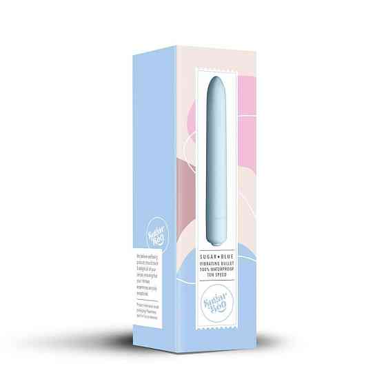 Мини-вибратор SugarBoo Sugar Blue, 10 уровней интенсивности Sex Aura Киев
