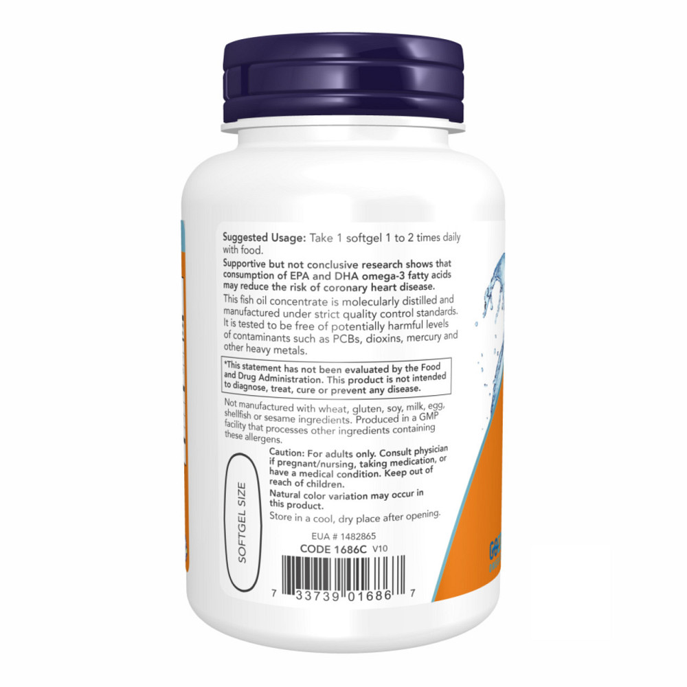 Рыбий жир и витамин D-3 Now Foods Tri-3D Omega 90 гел капс Киев - изображение 3