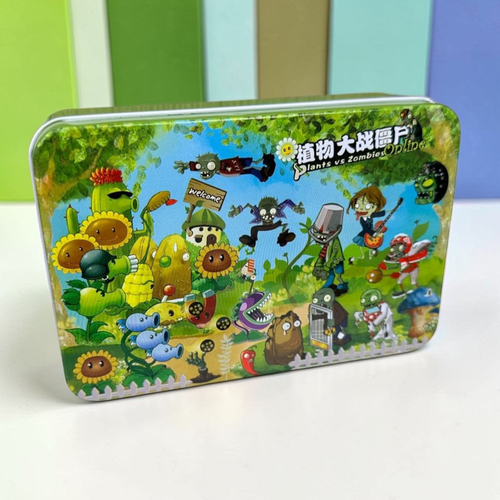 Дитячі пазли розвивальні Plants vs Zombies у металевій коробочці, пазли для дітей рослині проти Зомбі ( 23812 ) Харків - фото 1