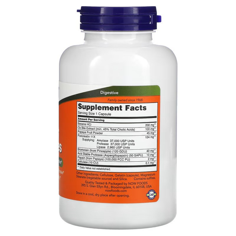Ферменти NOW Super Enzymes, 180 Capsules Луцьк - фото 2