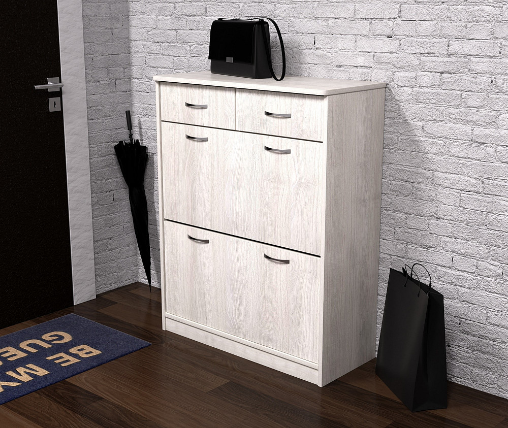 Тумба для обуви №4, Дуб Шамоні Світлий, 800/350/1010 Львов - изображение 1