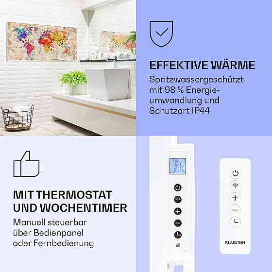 Wonderwall Air Art Розумний інфрачервоний нагрівач Кольорова карта 120x60 см 700 Вт 120 x 60 см 
             кольорова карта Рівне