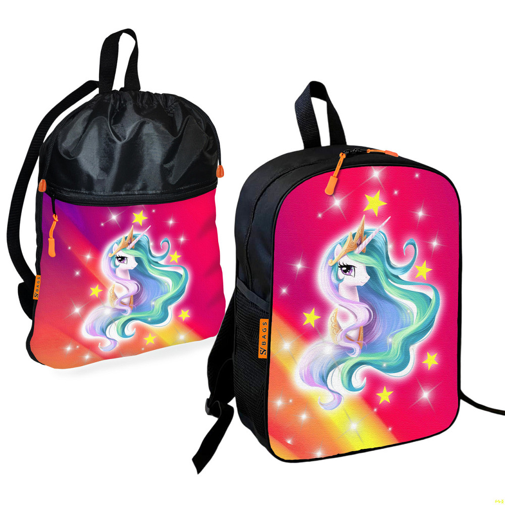 Шкільний рюкзак дитячий My Little Pony + Сумка для взуття спортивної форми рюкзак-мішок хлопчикові (01913) Київ - фото 1