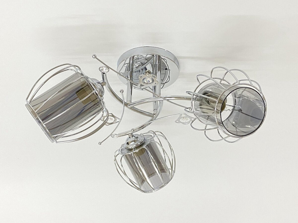 Стельова люстра на 3 плафони 91187B/3 хром Коломия - фото 1