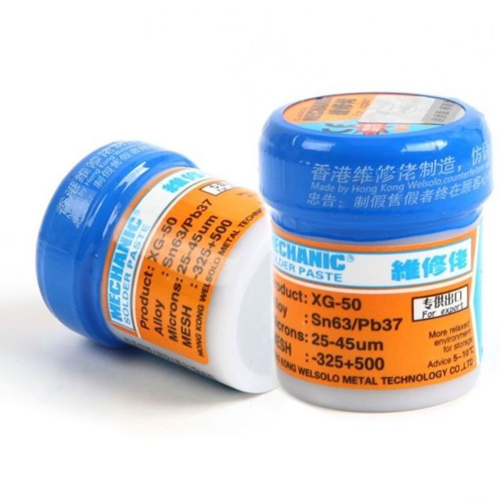 MECHANIC Оловянно-свинцовая паяльная паста с флюсом MECHANIC GX-50 Полтава - изображение 1