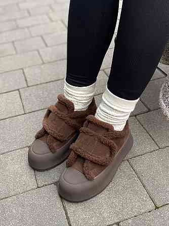 Угги жіночі ALLSY 202550 шоколадні (зима, замша натуральна) (6093) Коломыя