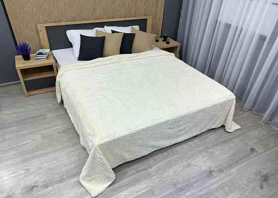 Плед-покривало Преміум 220х240 см (+-5см) Молочний (87-226) Київ